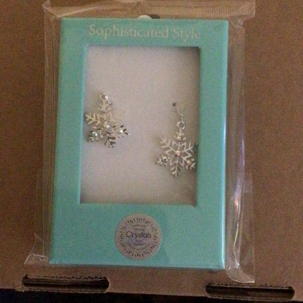 Silver Snowflake Earrings